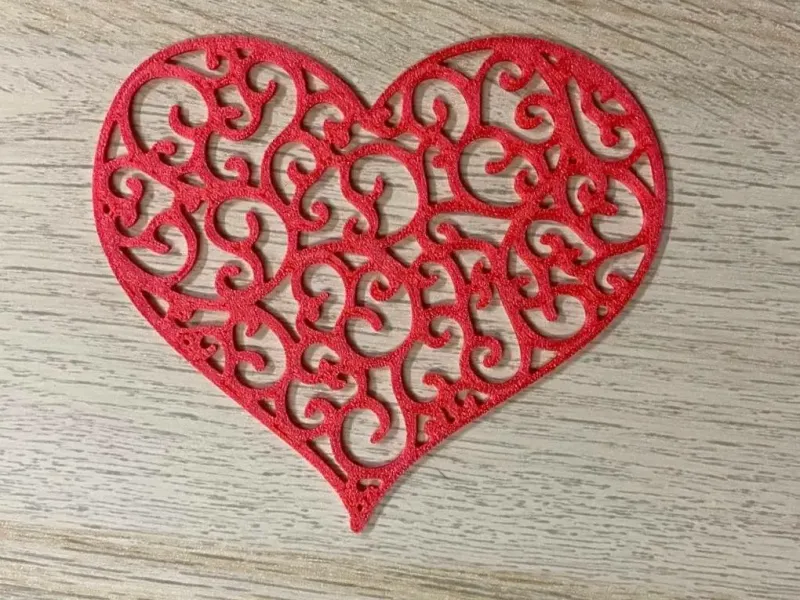 Filigree heart in love