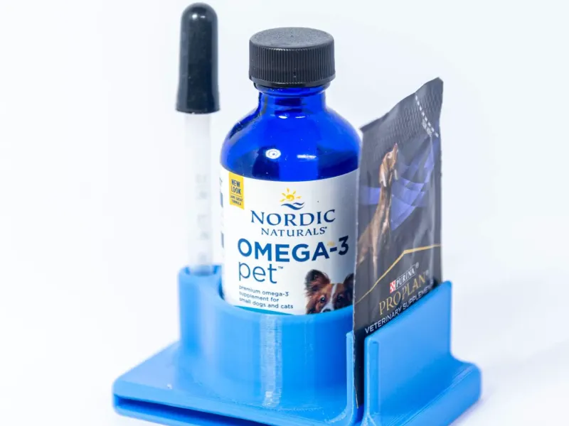 Houder voor hondenmedicijnen en probiotica