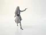 Nun Shooter Female Figurine Action 3D Printable-1