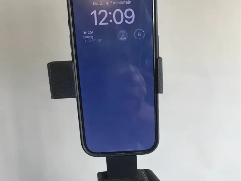 Halterung für iPhone 16 Pro auf Fotostativ