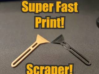 Bed Scraper ( 7 Min Print time! )