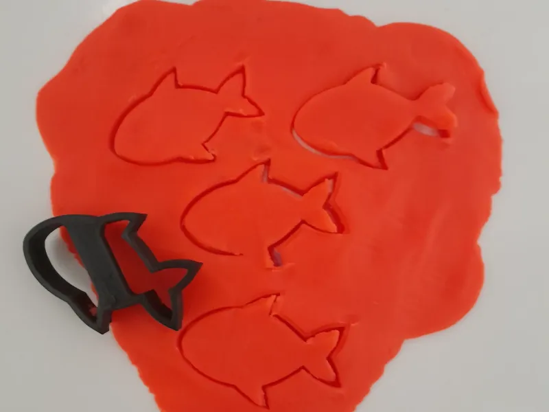 魚型クッキー/フォンダン/ジャガイモ/プレイドウカッター