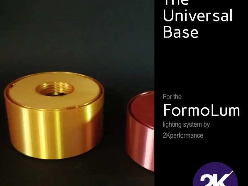The Universal Base for the modular FormoLum lighting system