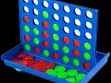 Connect 4 Mini Game + Keychain -1
