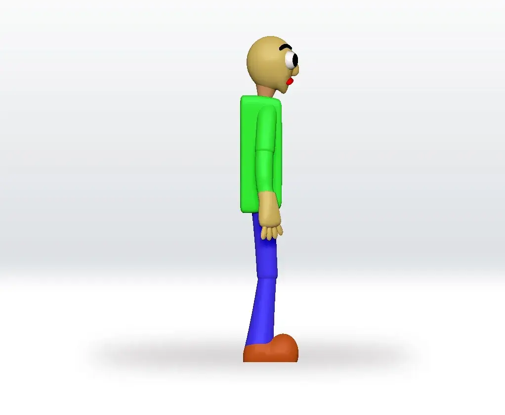 Baldi STL file 3D Model Fanart Character