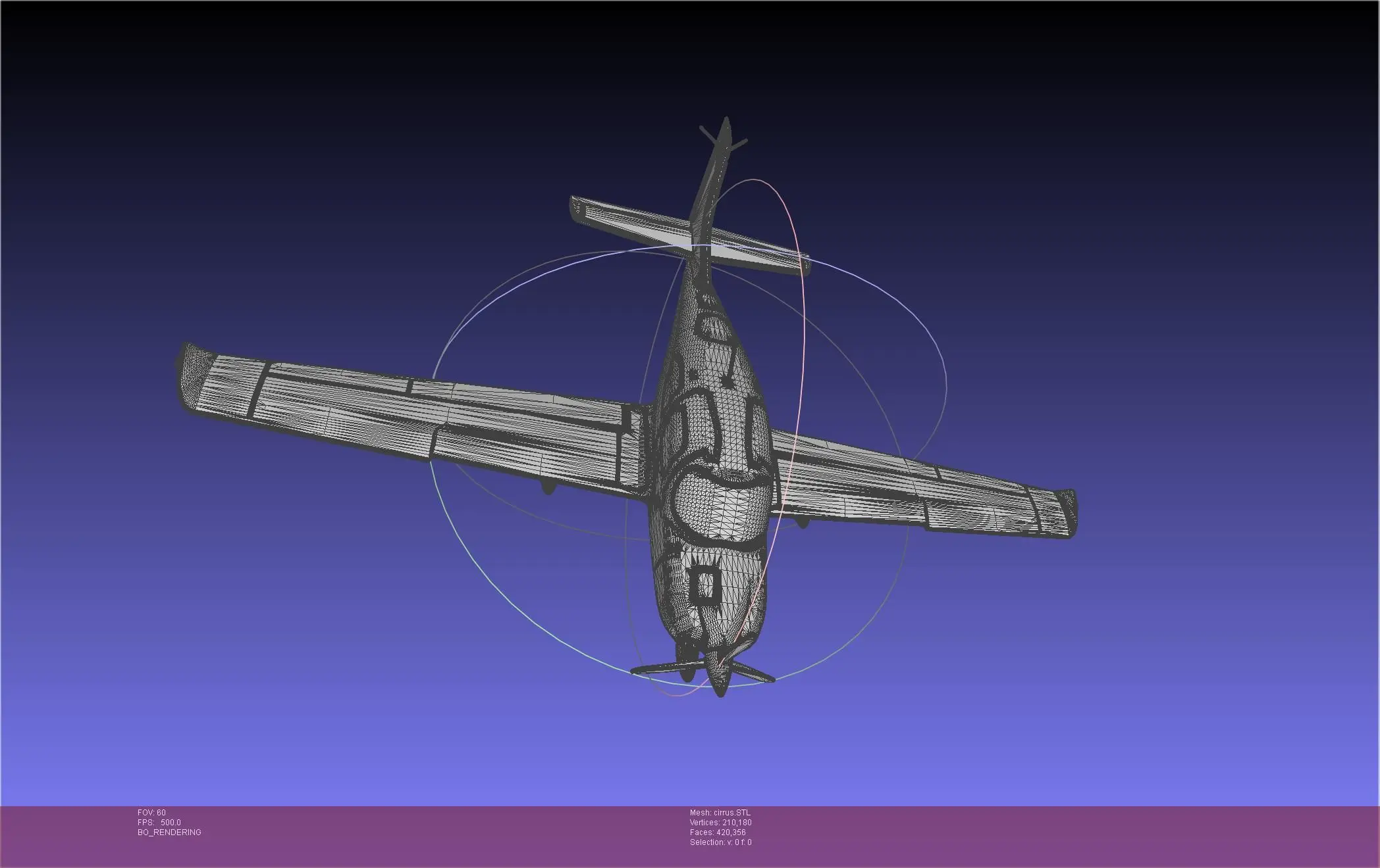 SR22 Cirrus Airplane Printable Miniature