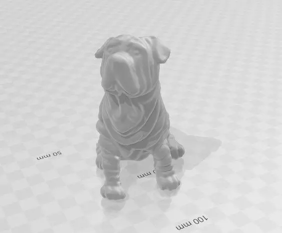 Chinese Shar-pei Antique 3D Scan