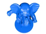 Funny circus elephant-6