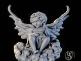 Cupid sitting on clouds-1
