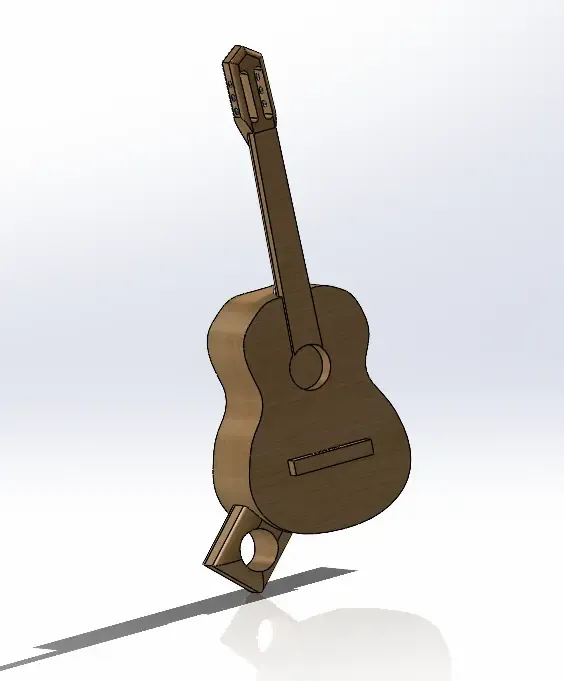 Porta-chaves para guitarra