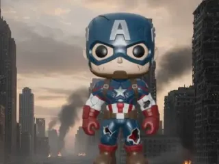 Capitan America Battle Damaged