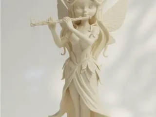 Ninfa com flauta