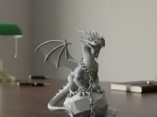 dragon chained to a rock 2