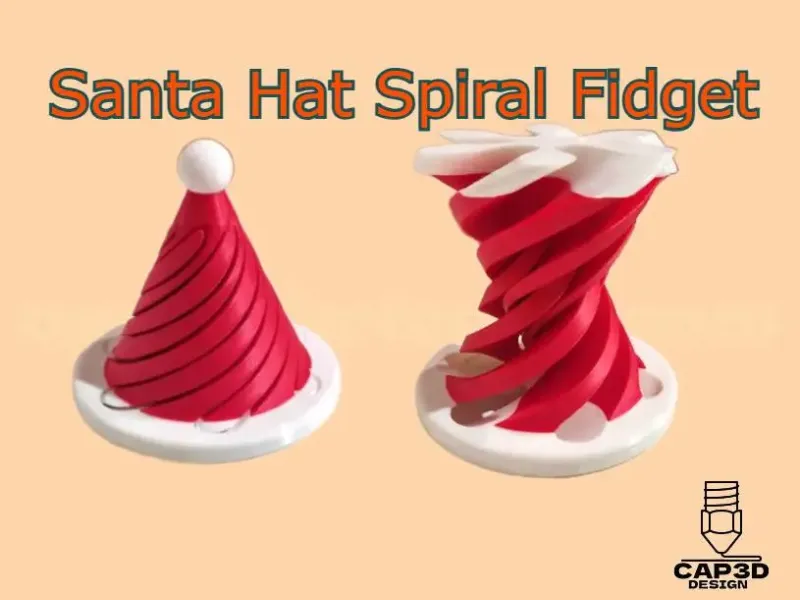 Santa Hat Spiral Fidget