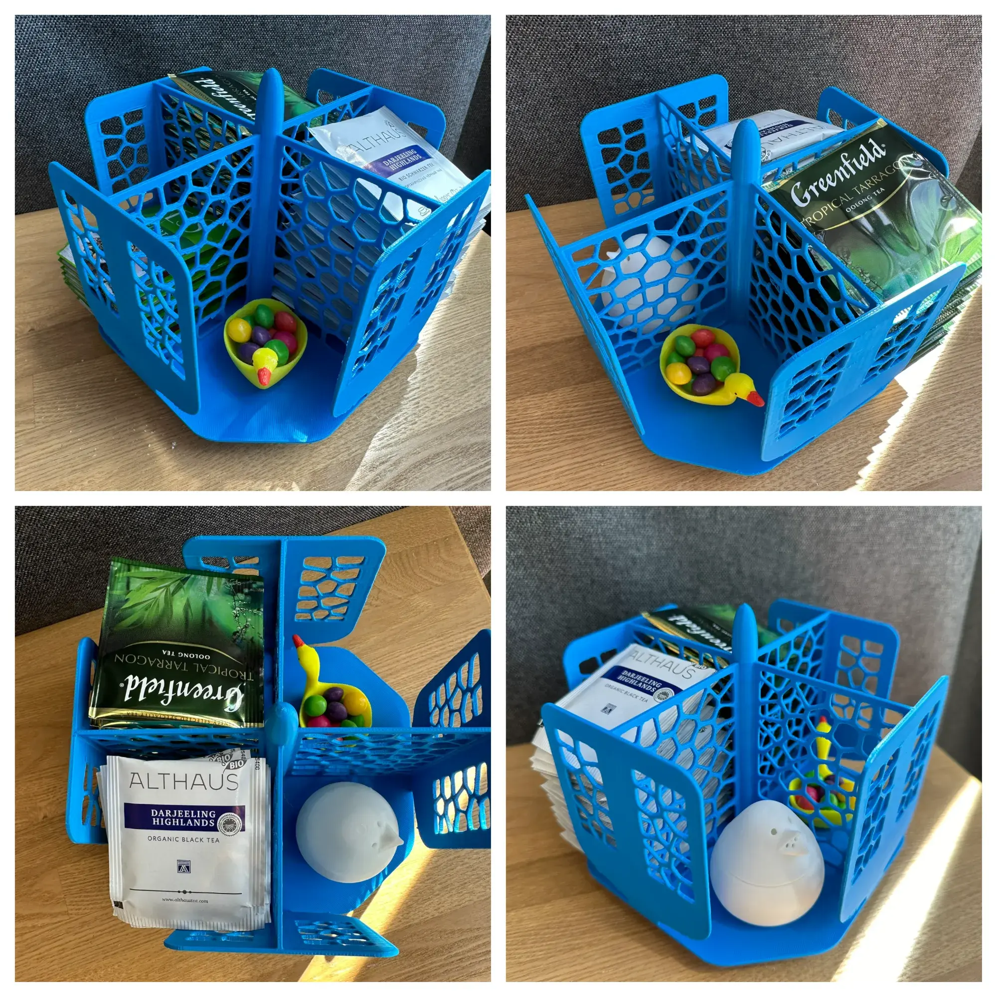Rotating tea bags stand