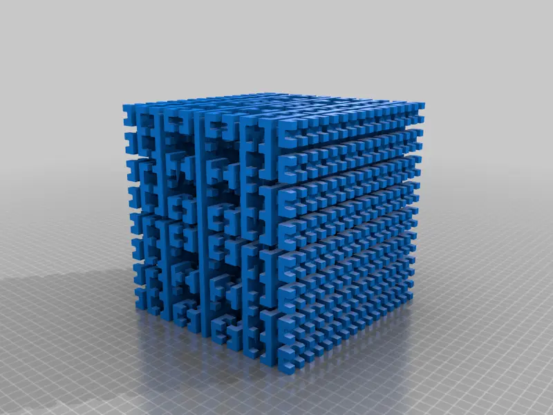 cubo a curva di hilbert autointersecante