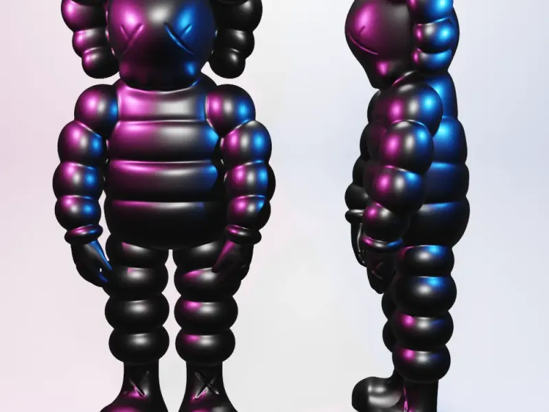 KAWS WHAT PARTY KAWS Chum figurină de vinil - model de imprimare 3D
