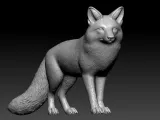Red fox model - Arctic fox statue - decor - 3D print-2