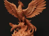 Rising Phoenix Statue | Fire Bird Mythology Figure-1