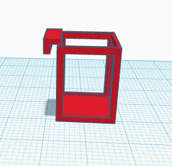 Minimalist office hook together organizer