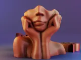 Face Vase Planter-2