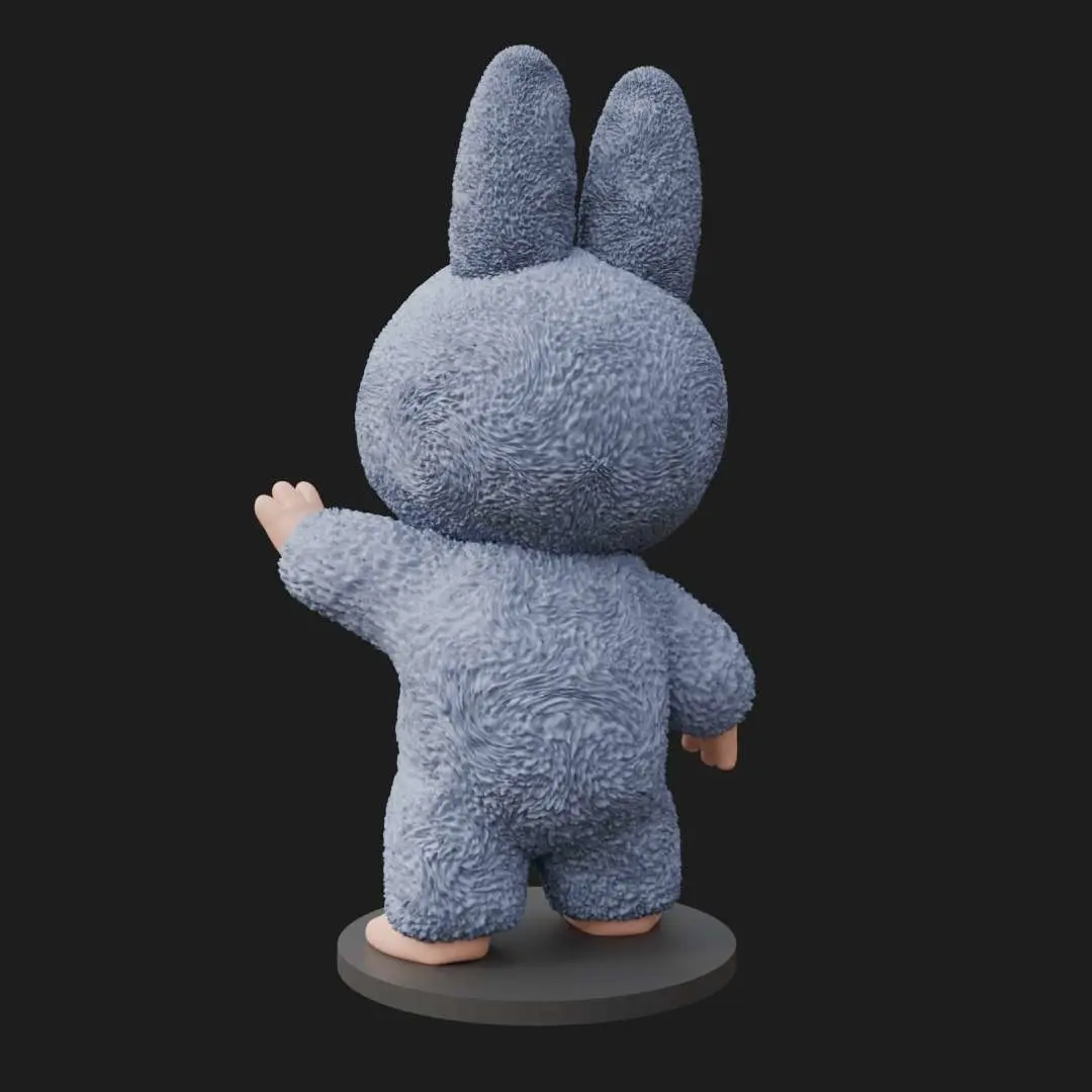Labubu figurine Fan Art Satue and Keychain