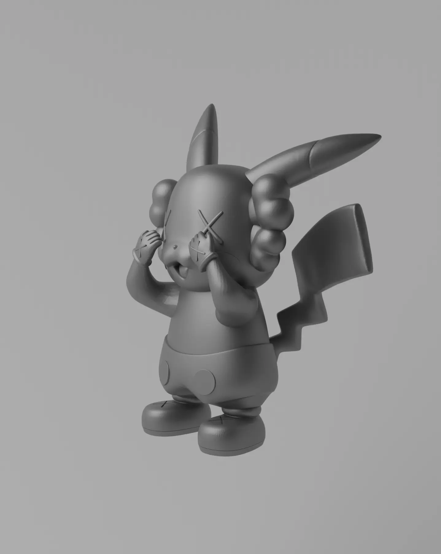 Kaws x Pikachu Art Toy Fan Art