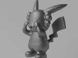 Kaws x Pikachu Art Toy Fan Art-8
