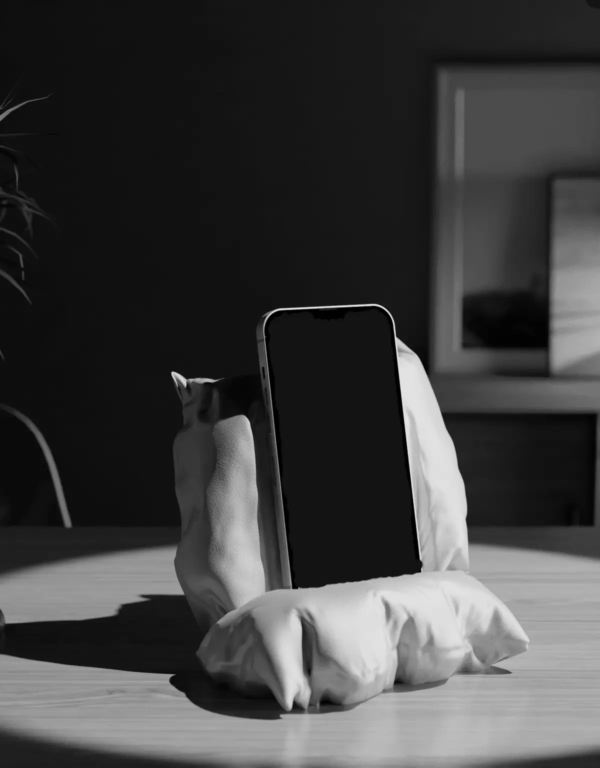 Phone Pillow/Phone Pillow Stand with charge hole