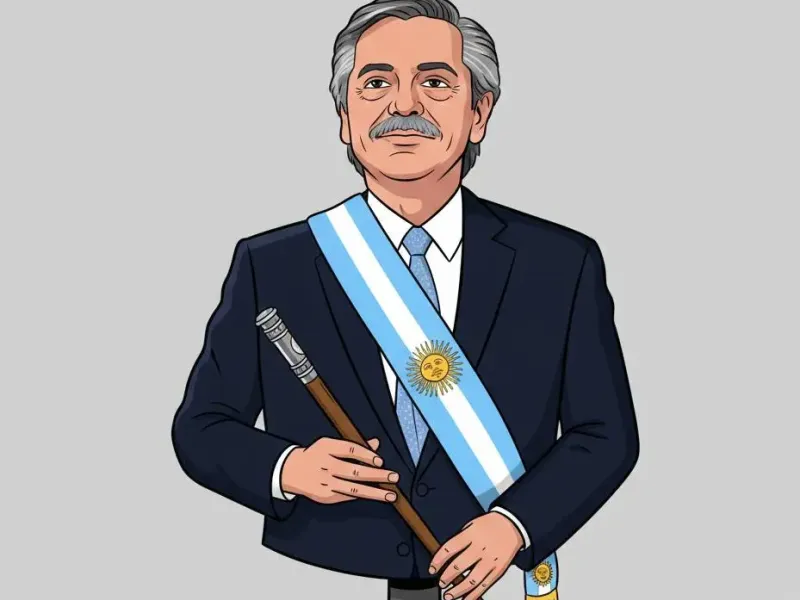 Bustto Presidente Alberto Fernandez
