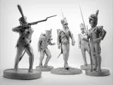 Pack of 5 Napoleonic soldiers.-0