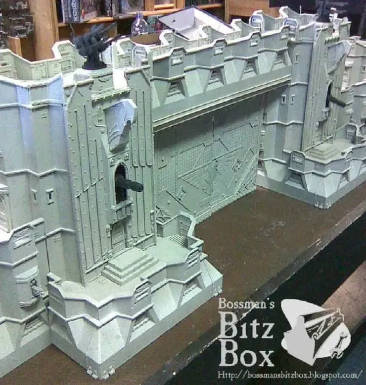 gothic fortress walls - massive terrain dump - exploded part