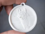 Custom Lithophane Keychain Bulldog Light Effect-1