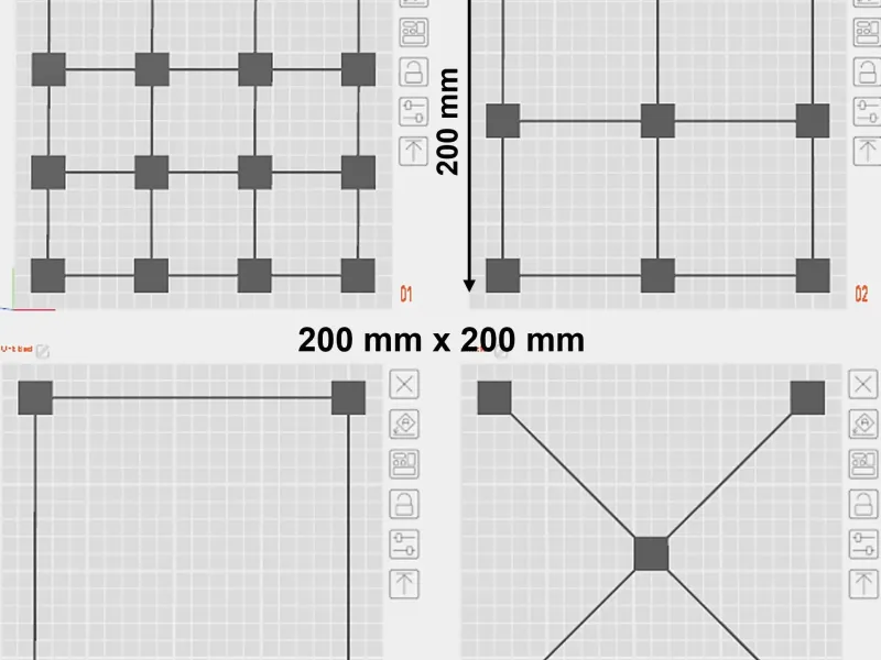 Bed leveling (size: 200mm x 200mm) for v3 SE/KE, K1, K2