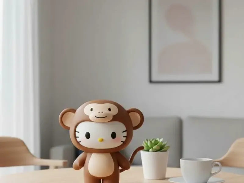 🐒 Hello Kitty Monkey Costume Figurine 🍌
