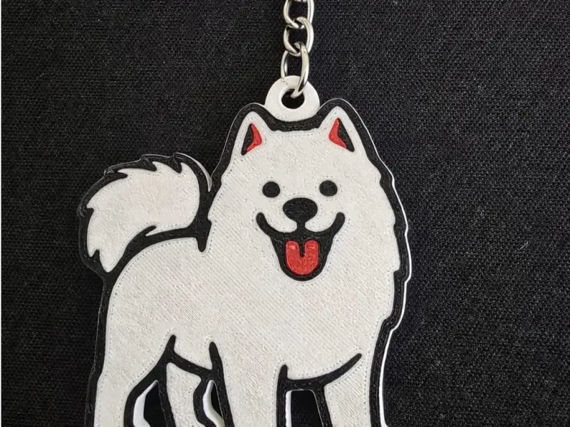 Samoyed Keychain – Cute Dog Breeds Collection