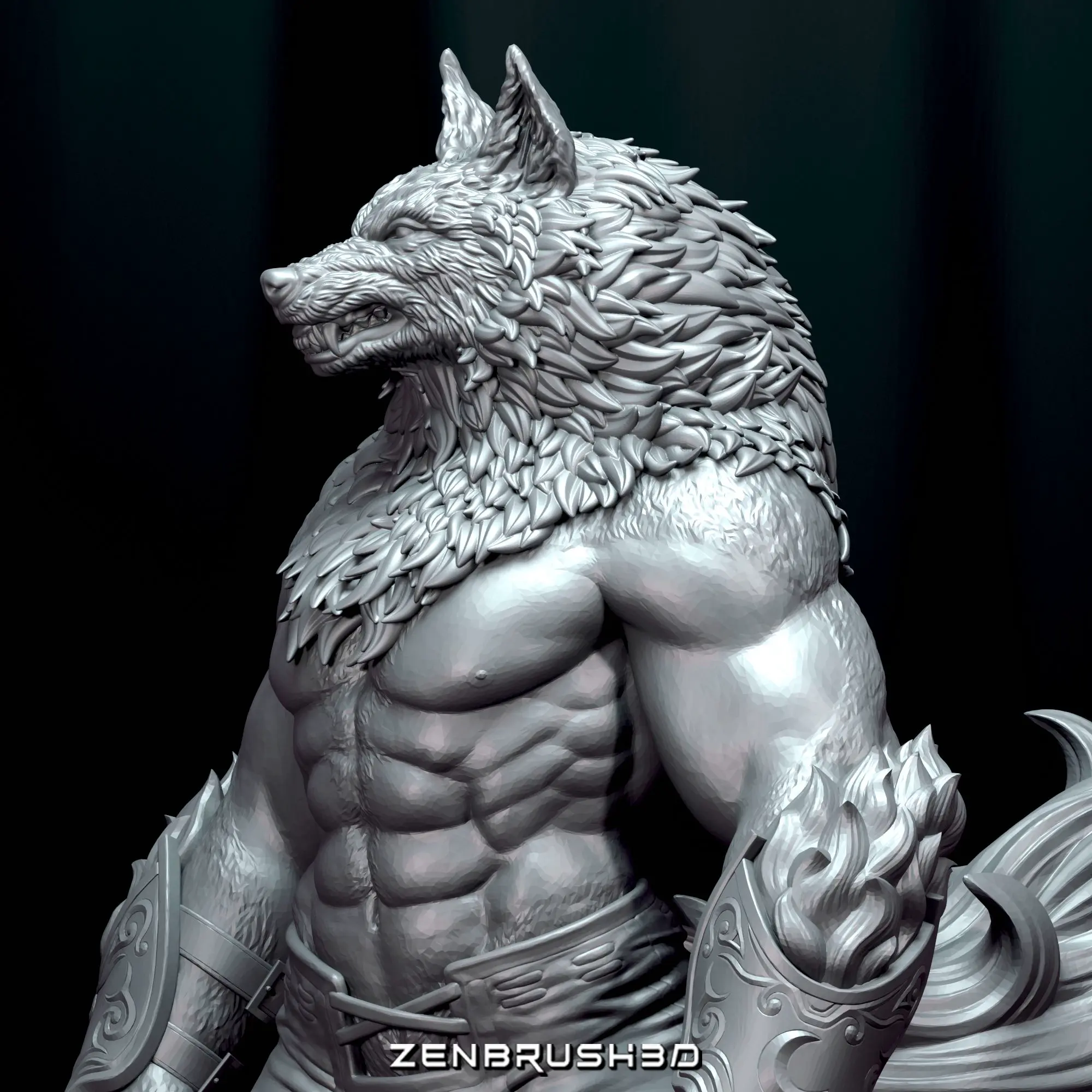 WEREWOLF - YUGO -BLOODY ROAR STL - 3D PRINTING