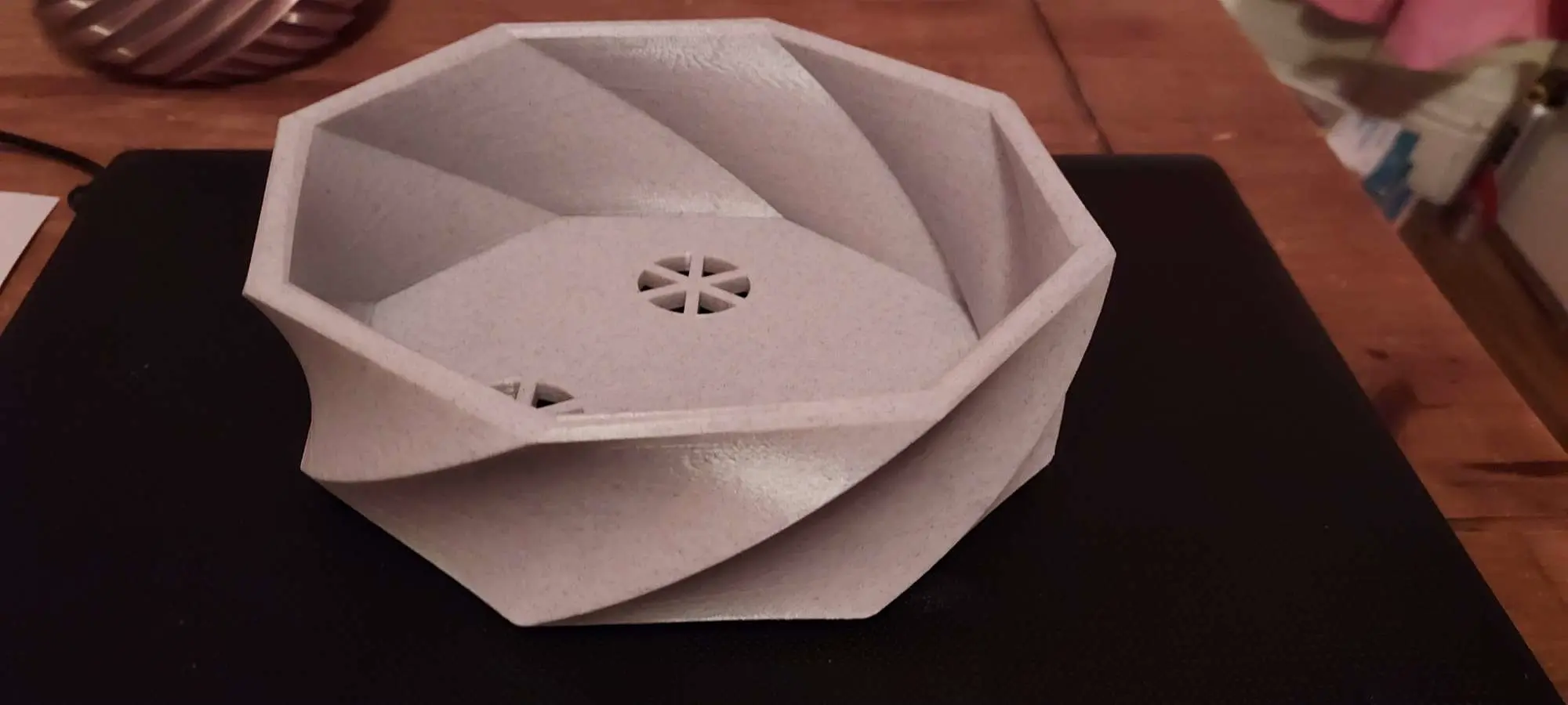 modified oval version of a bonsai pot