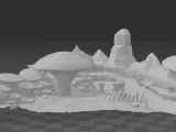 mushroom valley army diorama-1