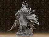 #284 Undead Queen Warrior Resin Statue with Doom Spear-3