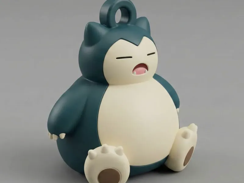 Sleeping Snorlax Keychain