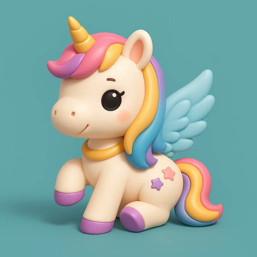 Mini Cute Unicorn Figure