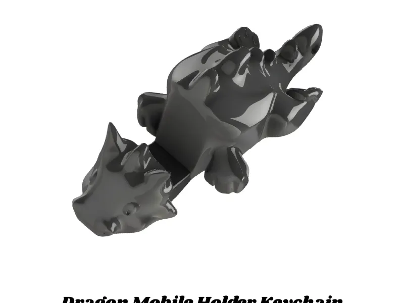 Dragon Mobile Holder Keychain