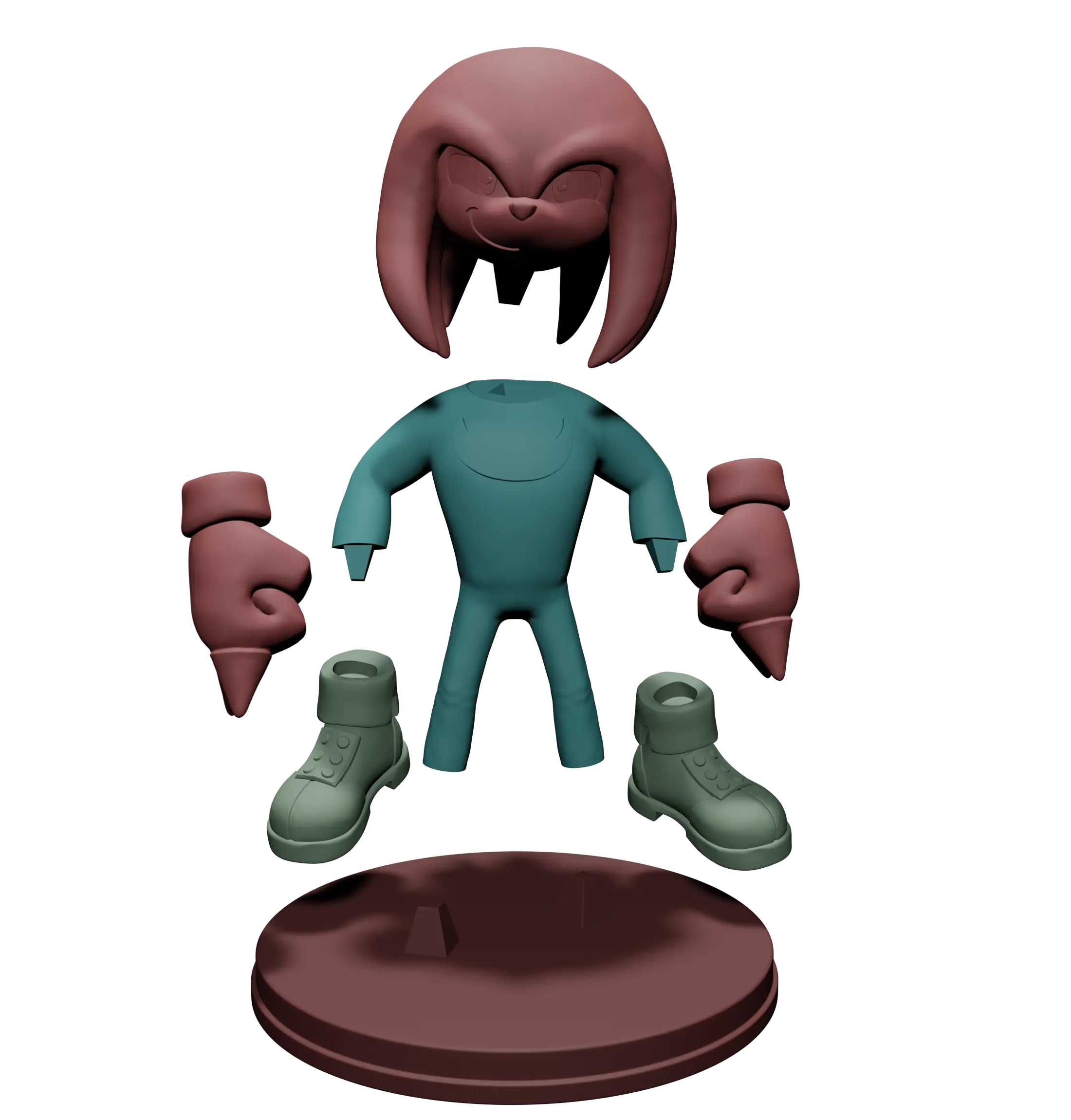 KNUCKLES SONIC 3D PRINTING - STL