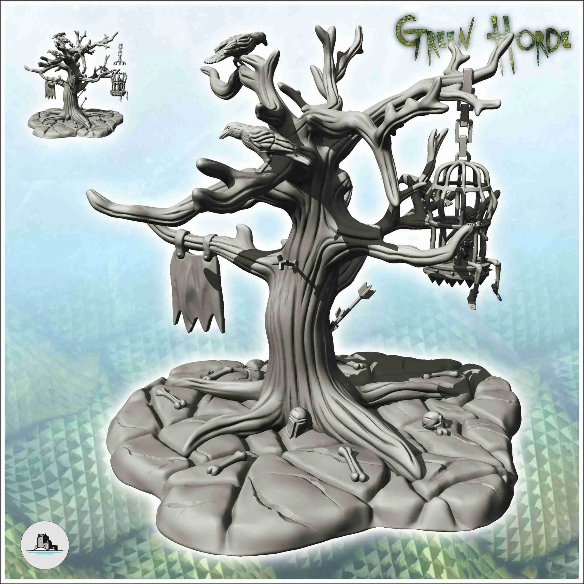 Medieval orc sceneries pack No. 1 - miniatures warhammer ter