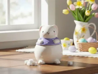 bunny sugar dish