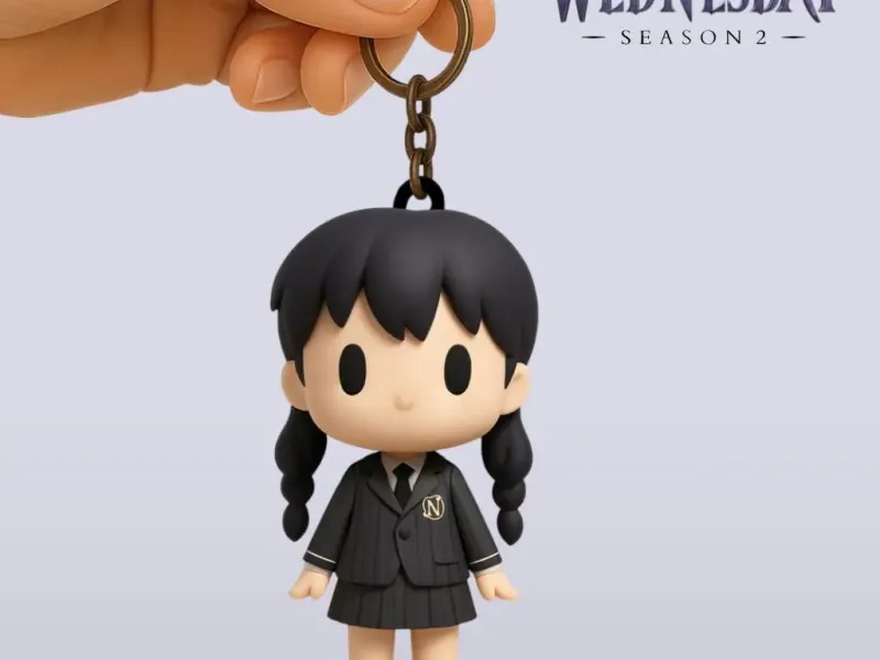 Wednesday keychain - Wednesday season 2