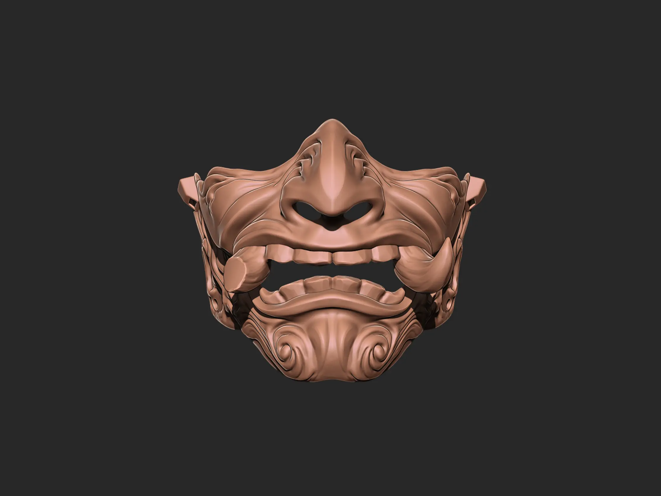 Upper Fangs Mask 3d print model