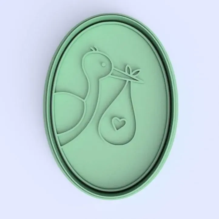 stork cookie cutter - cigueña