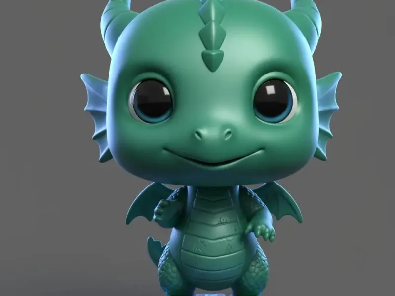 Cute Baby Dragon Fantasy Chibi Collectible Figure